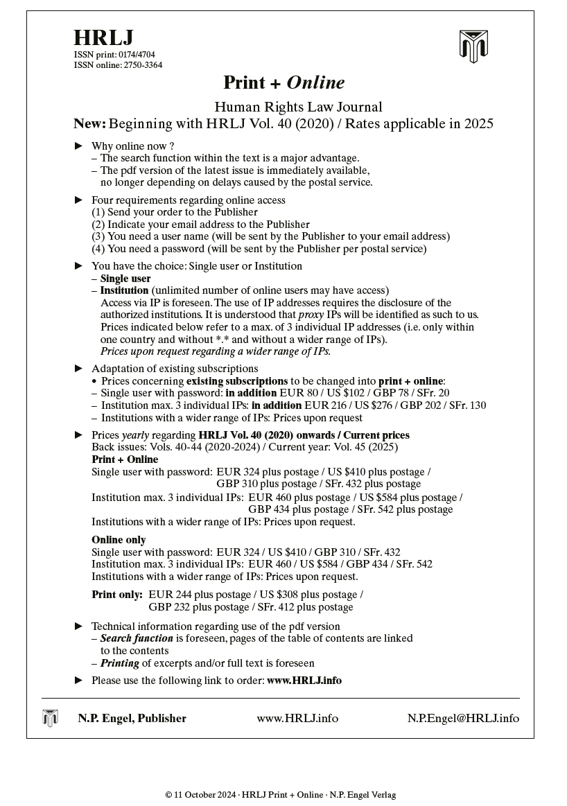 HRLJ print online 2023